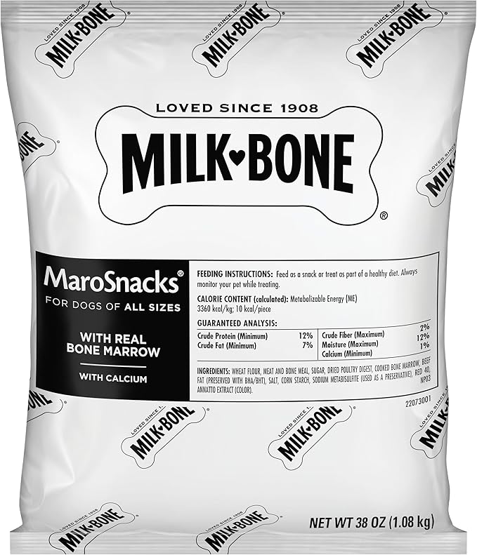 Milk-Bone MaroSnacks Dog Treats, 38 Ounce Refill Packs (Pack of 2)