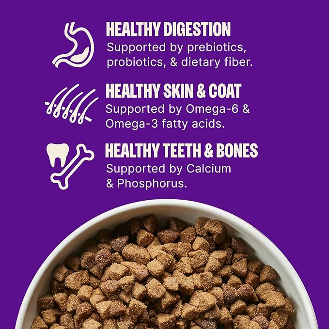Wellness Complete Health Adult Dry Dog Food, Wholesome Grain Kibble, Natural, Chicken Free, Whitefish and Sweet Potato Recipe, 5 lb Bag