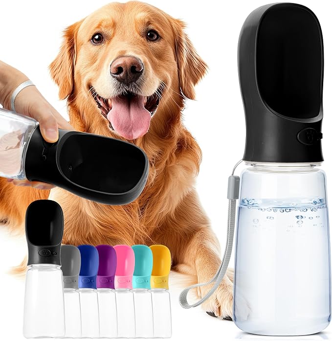 Mr. Pen- Portable Dog Water Bottle, 19 oz, Large, Leak Proof Puppy Water Dispenser with Drinking Feeder for Pets, Outdoor Walking, Hiking, Travel, Not Dishwasher Safe