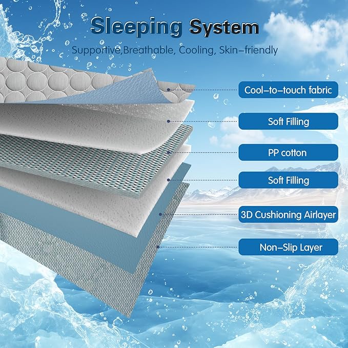 Cooling Mat for Dogs & Cats, Q-Max>0.4 Washable Cooling Pad for Small, Medium, Large & XL Pets, Portable Non-Slip Indoor & Outdoor Cooling Dog Bed Mat for Floor, Sofa, Car Seat, Crate, Kennel