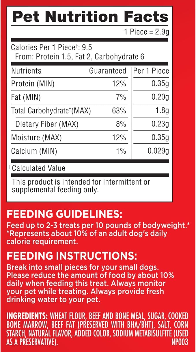 Milk-Bone MaroSnacks Small Dog Treats with Real Bone Marrow, 40 Oz. Canister