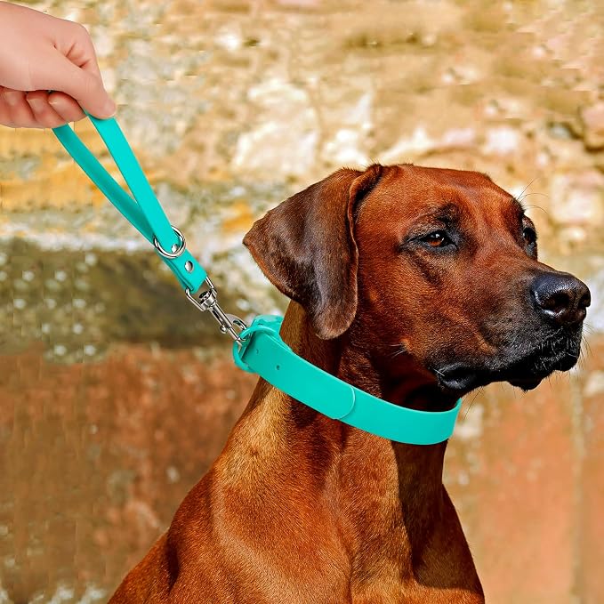 Short Dog Leash - 9 Inch Dogs Lead Grab Tab Heavy Duty Waterproof PVC Dog Training Traffic Leashes for Safety Control Behavior Correction Hiking Backup & All Breeds (Pink, 9'')