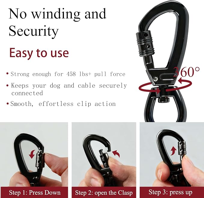 Rope Dog Leash 6FT, Rope Dog Leather Leash, Dogs Lead, Comfortable Leather Handle, Puppy Leashes, Strong Nylon Pet Lead for Small, Medium, Large (Red, 6 Feet)