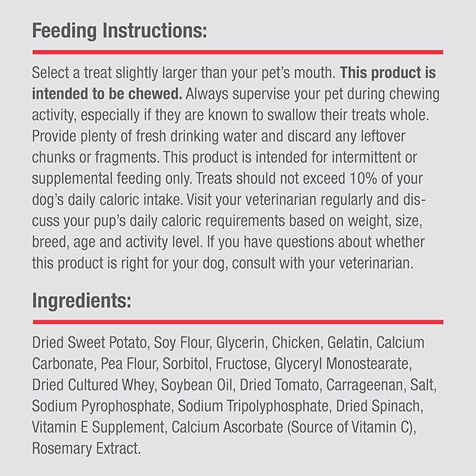 DreamBone Chicken DinoChews Dog Treats, Daily Rawhide-Free Chew, Digests Safely and Completely, With Real Protein, Chicken and Veggies, 14 count