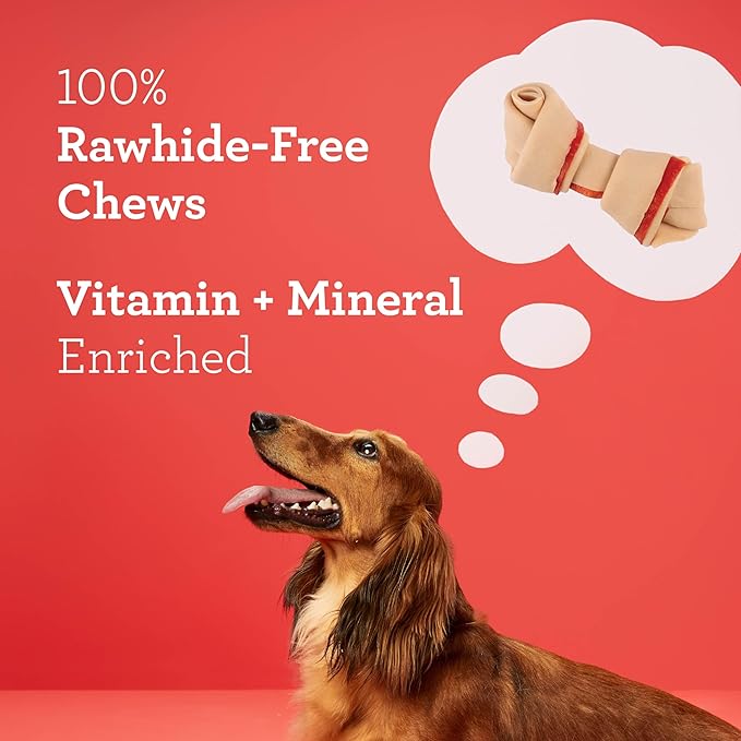 DreamBone Chicken Mini Bone Dog Treats, Daily Rawhide-Free Chew, Digests Safely and Completely, With Real Protein, Chicken and Veggies, 50 count