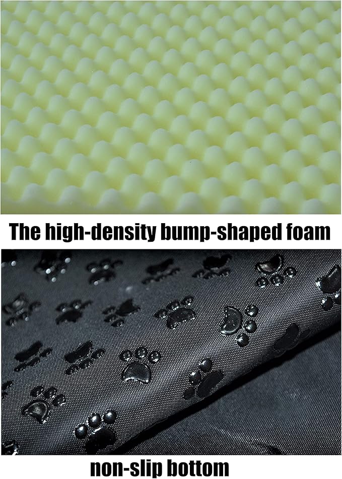 Dog Bed or Cat Bed,2 Ways to Use,Indoor Pet House with Fluffy Mat,Removable and Washable Cover,Splash-Proof House and Non-Slip Bottom,for Cats and Small Dogs(M Star)