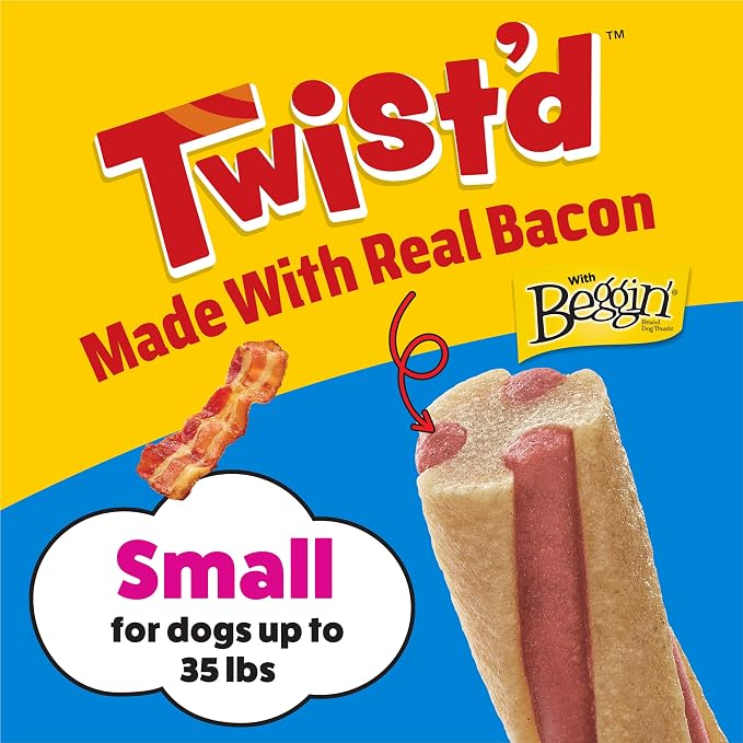 Purina Busy with Beggin’ Twist’d Mini Adult Dog Chew Bone Treats - 12 ct. Pouch