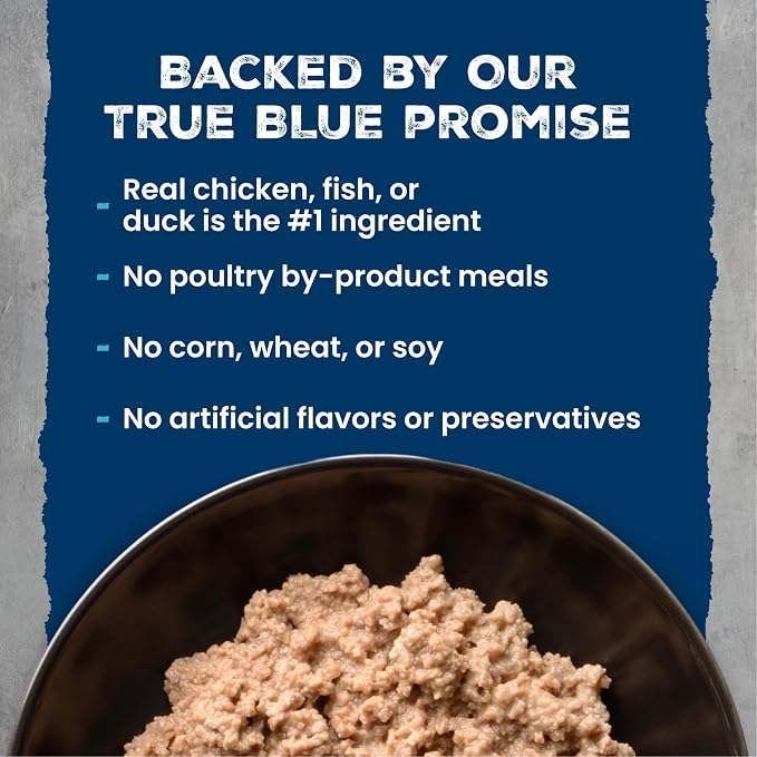 Blue Buffalo Wilderness Paté Variety Pack (Chicken, Salmon, and Duck) Adult Wet Cat Food, High-Protein & Grain-Free Recipes Enhanced with Vitamins, Minerals, and Other Nutrients, 3-oz. Each (24 Count)