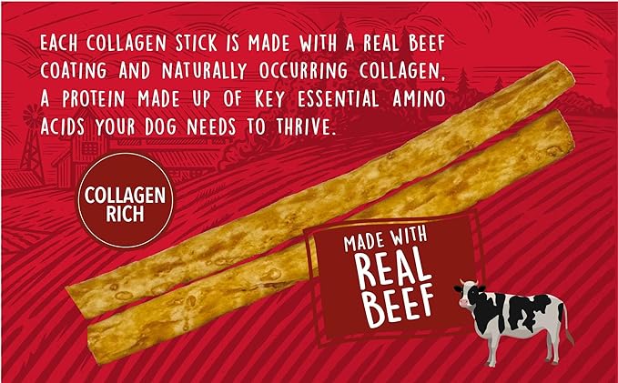 Rewardables, Healthy Chewers, Natural Collagen and Beef Sticks for Dogs, High Protein and Limited Ingredient Dog Chews, 100 Count (Pack of 2)