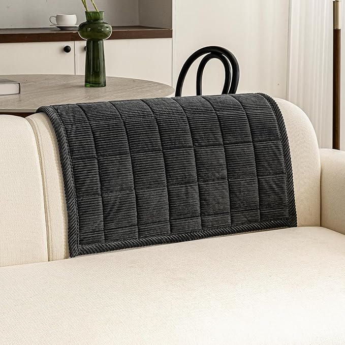 Couch Covers for Dogs Washable, Non Slip Couch Covers for Loveseat Sofa Pet Friendly, Soft Fuzzy Sofa Covers for Pet, Dog Couch Cover Furniture Protector(1PC,Dark Grey,27.6"x27.6")