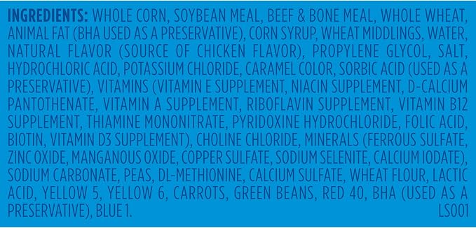 Kibbles 'n Bits Original Dry Dog Food, Savory Beef & Chicken Flavors for Adult Dogs, 3.5 lb. Bag