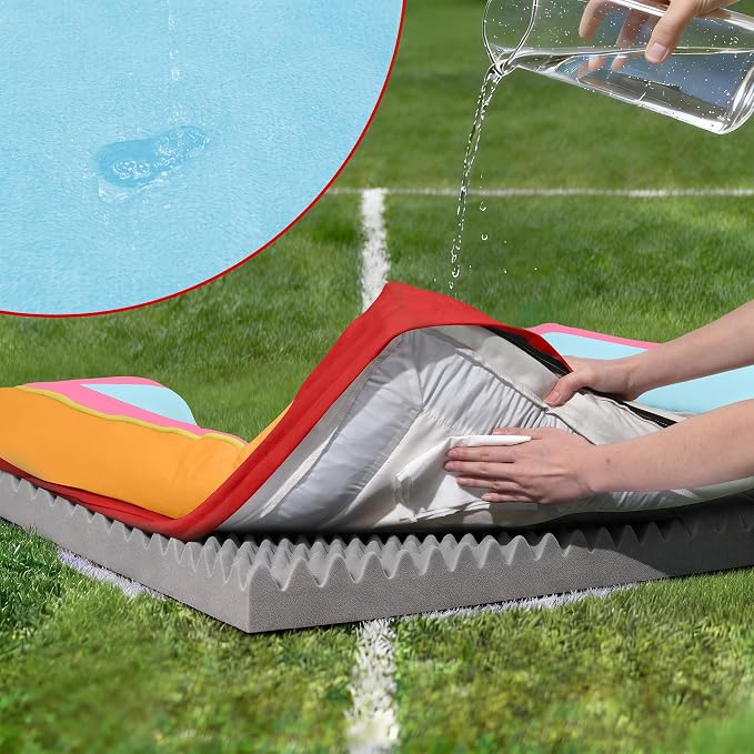 Comfort Expression Orthopedic Dog Bed for Extra Large Dogs 42x30 Inch, Waterproof Egg Crate Foam XL Pet Bed with Bolsters, Dog Couch with Washable Cover & Non-Slip Bottom, Miami