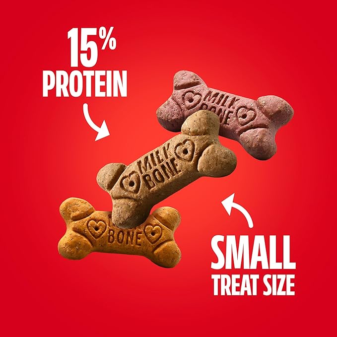 Milk-Bone Peanut Butter Flavor Dog Biscuits, Naturally & Artificially Flavored, 7 Lb. Box