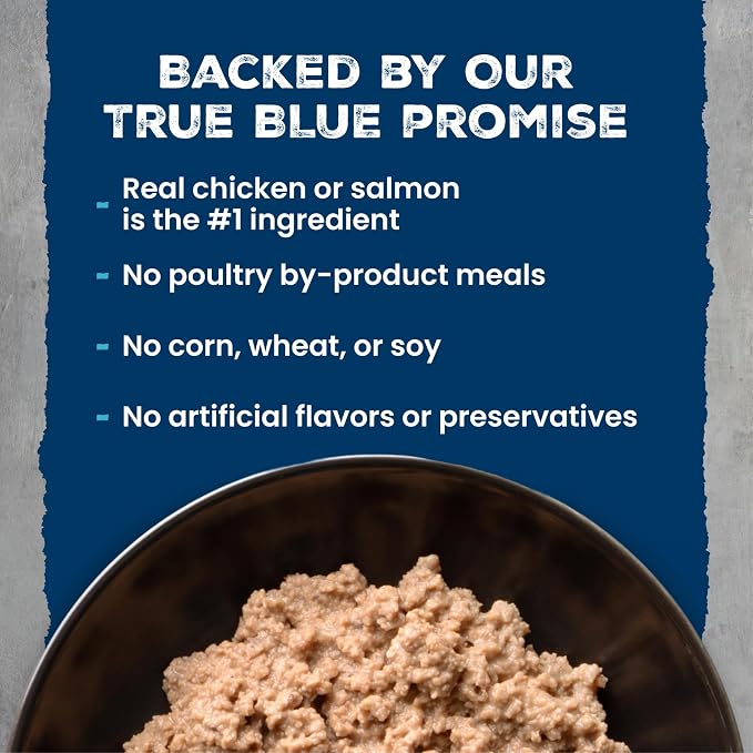 Blue Buffalo Wilderness Kitten Grain-Free Chicken Paté & Salmon Paté Wet Cat Food with DHA, High-Protein & Made with Natural Ingredients, Supports Healthy Growth & Development, 3-oz. Each (6 Count)