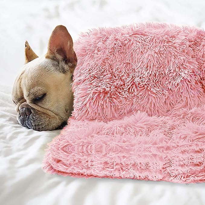 Pet Dog Bed Blanket, Fluffy Fleece Throw Sleep Mat, Soft Puppy Cat Kitten Blanket, S M L XL, Fuzzy Reversible Sherpa for Bed, Couch, Sofa, Travel, Washable & Lightweight