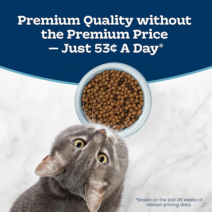 Blue Buffalo Tastefuls Chicken & Brown Rice Recipe Sensitive Stomach Adult Dry Cat Food, Real Chicken First, Deliciously Healthy Natural Cat Food, Natural Ingredients, Supports Digestion, 3-lb Bag