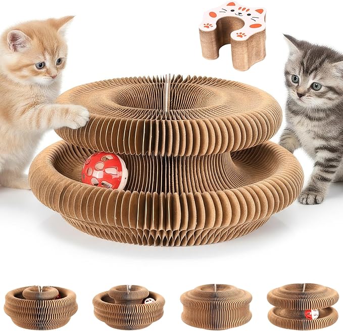 Magic Organ Cat Scratcher Board, Cat Ball Adventure The Ultimate Interactive Mental Physical Exercise for Indoor Cats Toy 2026