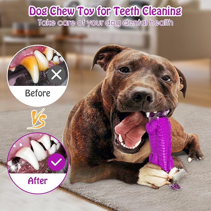 Jeefome Dog Chew Toys for Aggressive Chewers: Puppy Teeth Chew Toy -Indestructible Dog Toys for Small Meduium Large Breed