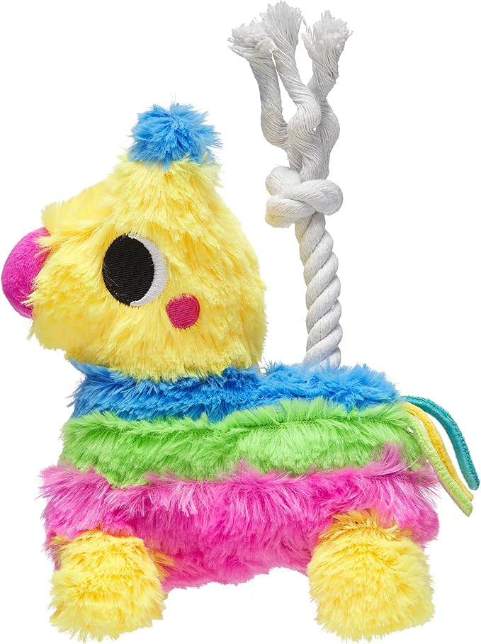 Pearhead Puppy Piñata Dog Toy, Cinco de Mayo Dog Toy with Rope Tug and Crinkle Plush, Interactive Chew Toy for Dogs, Everyday Play Gift
