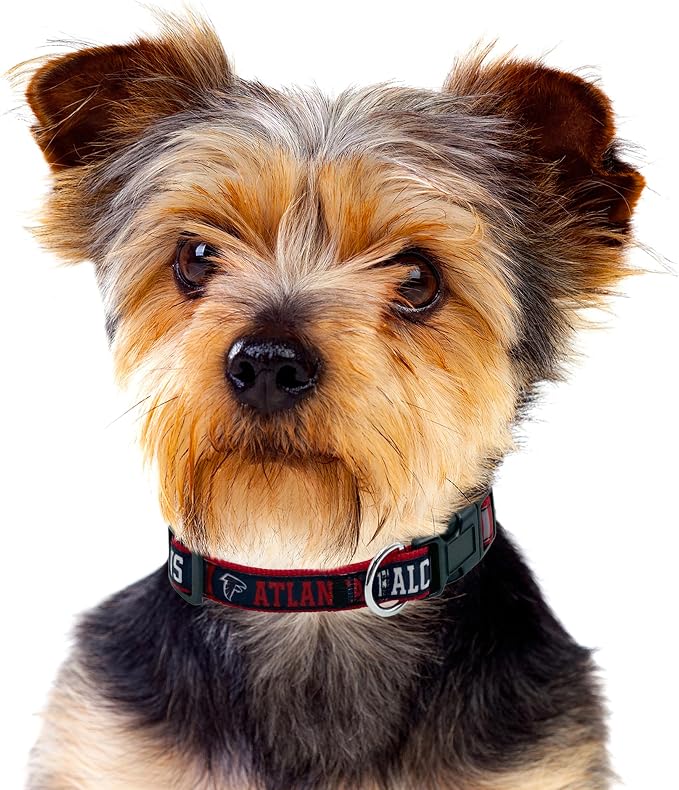 Pets First NFL Atlanta Falcons Licensed PET COLLAR, Medium - Heavy-Duty, Strong, and Durable Dog Collar. Available in 31 Football Teams and 4 Sizes