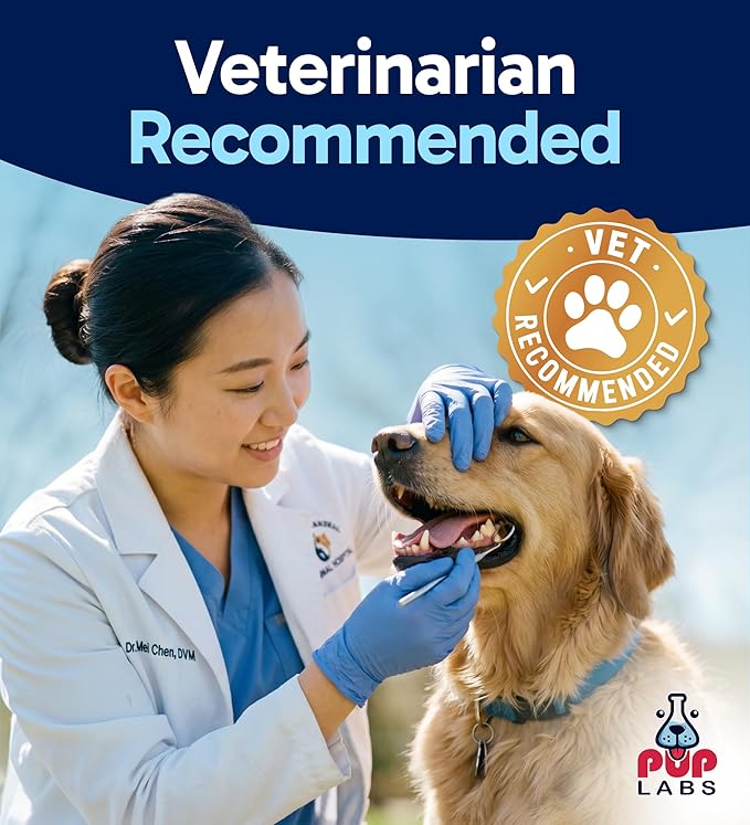 Pup Labs Fresh Breathies, All-Natural Dental Chews for Dogs, Dog Breath Treatment That Supports Gut Health and Immune System, Dog Teeth Cleaning Chews, Dental Treats for Dogs Made in The USA, 30 Count