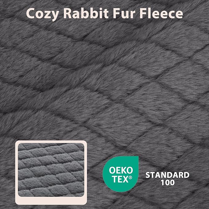 JOEJOY Orthopedic Dog Bed for Large Dogs, Washable Dog Crate Bed Large Sized with Removable Cover, Egg Memory Foam Big Pet Beds, Grey, 35"x22"