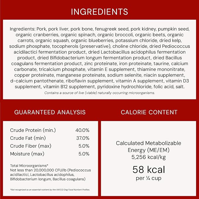 Stella & Chewy's Freeze-Dried Raw Pork Meal Mixers- Dog Food Topper and Mixer - Made with 95% Farm-Raised Pork, Organs & Bone - Perfect for Picky Eaters - Grain-Free - 18 oz