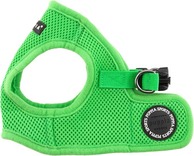 PUPPIA International Harness Soft B Vest, Small, Green