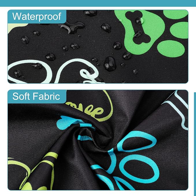 Dog Grooming Waterproof Apron with 2 Pockets, Cute Animals Puppy Dog Pets Apron