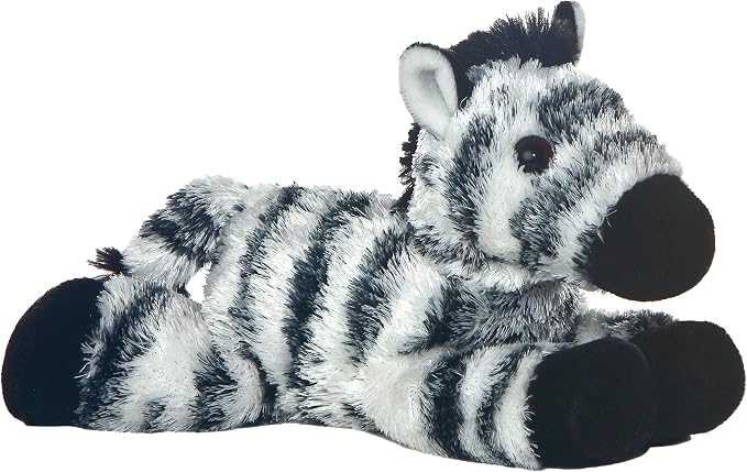 Aurora® Adorable Mini Flopsie™ Zany™ Stuffed Animal - Mini Companions Ready for Playful Adventures - for Kids All Ages, Toddlers, Adults, and Families - White 8 Inches