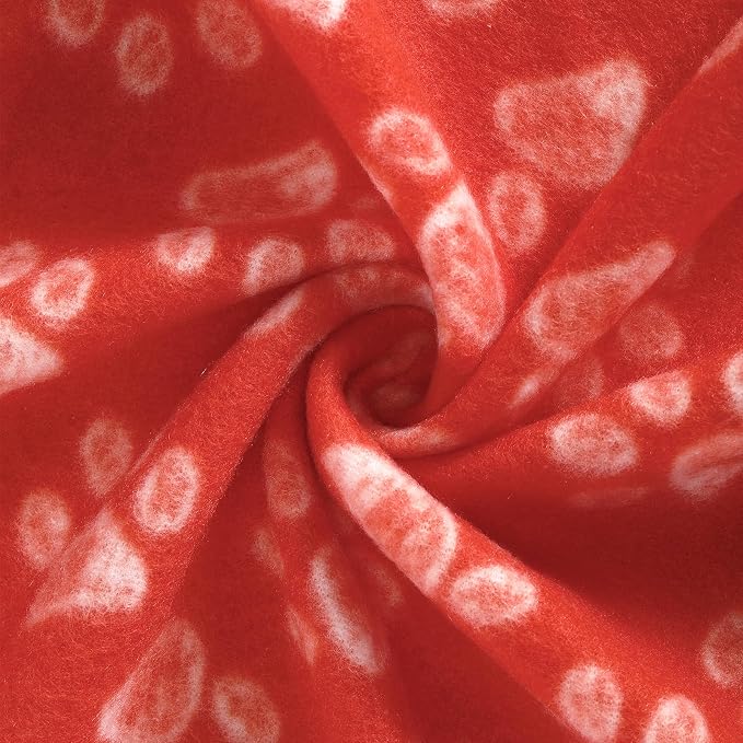 CAI TENG 3 Pack Pet Blankets for Small Dogs Dog Blanket Cat 21x30 Inch Soft Pet Fleece Blanket Warm Puppy Essentials for Bed Cute Paw Printed Throw Dog Red