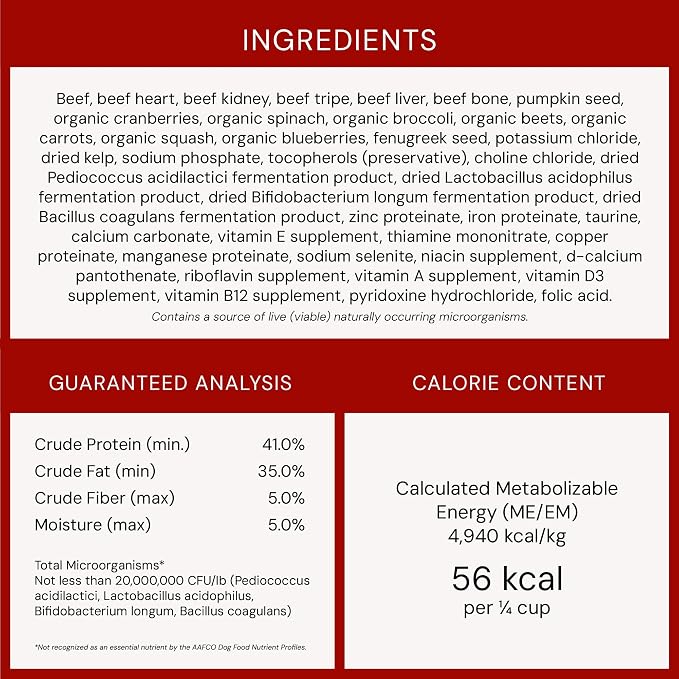 Stella & Chewy's Freeze-Dried Raw Beef Meal Mixers- Dog Food Topper and Mixer - Made with 95% Grass-Fed Beef, Organs & Bone - Perfect for Picky Eaters - Grain-Free - 8 oz
