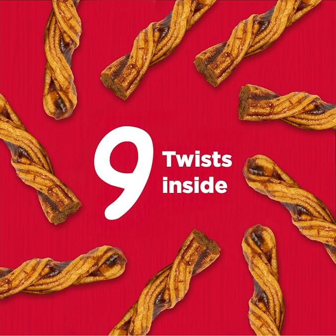 Country Kitchen Rawhide Free Beef Twists Dog Chews, Made with Real Beef, Highly Digestible, Gluten Free, 9 Count