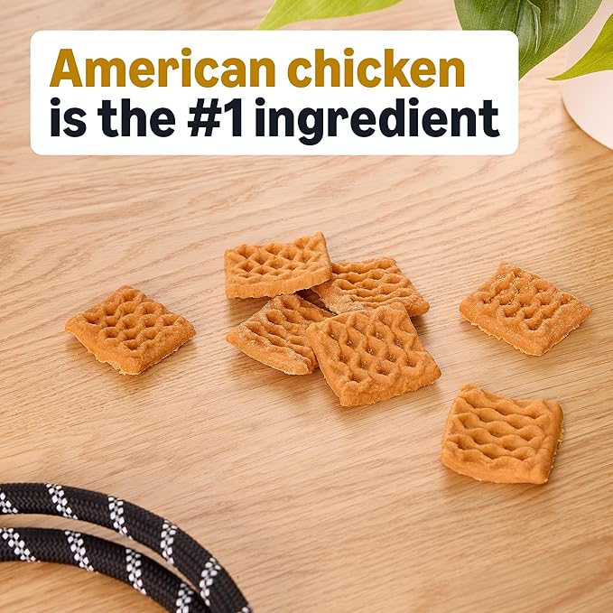 Amazon Basics Dog Treats Chicken and Waffle Bites 6oz (Previously WAG)