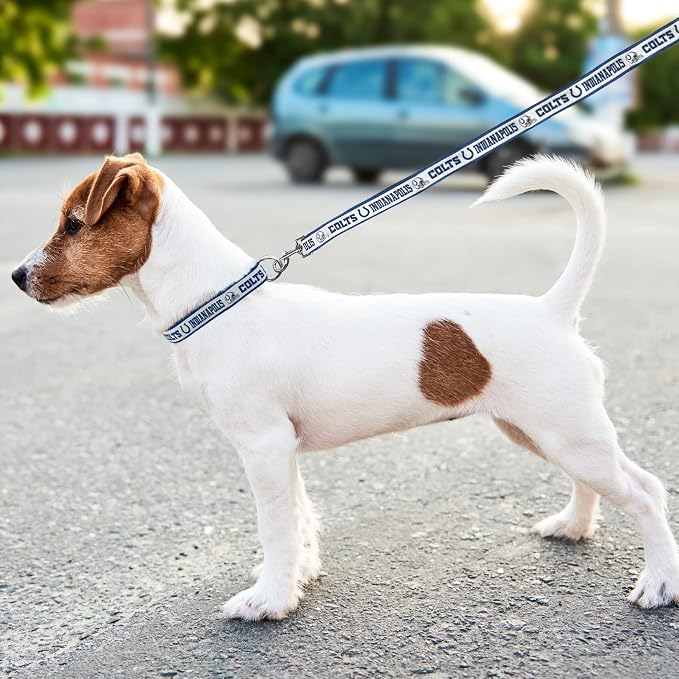 Pets First NFL Indianapolis Colts Licensed PET COLLAR, Large - Heavy-Duty, Strong, and Durable Dog Collar. Available in 31 Football Teams and 4 Sizes
