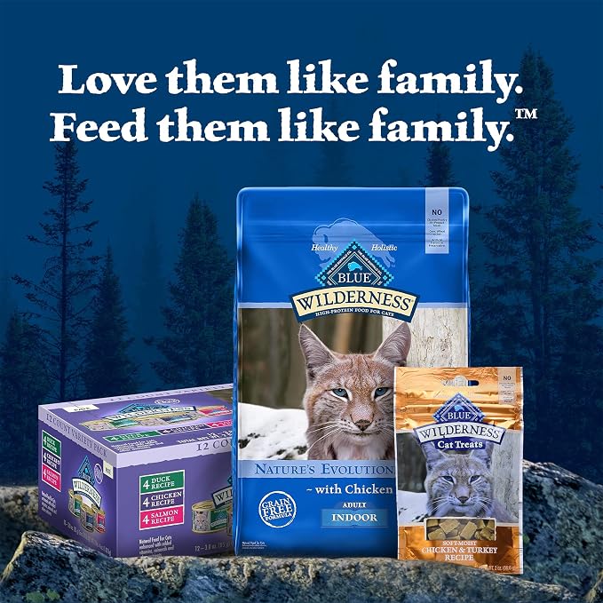 Blue Buffalo Wilderness Wild Delights Meaty Morsels Chicken & Turkey in Tasty Gravy Adult Wet Cat Food, High-Protein & Grain-Free Recipe with Natural Ingredients, 3-oz. Cans (24 Count)