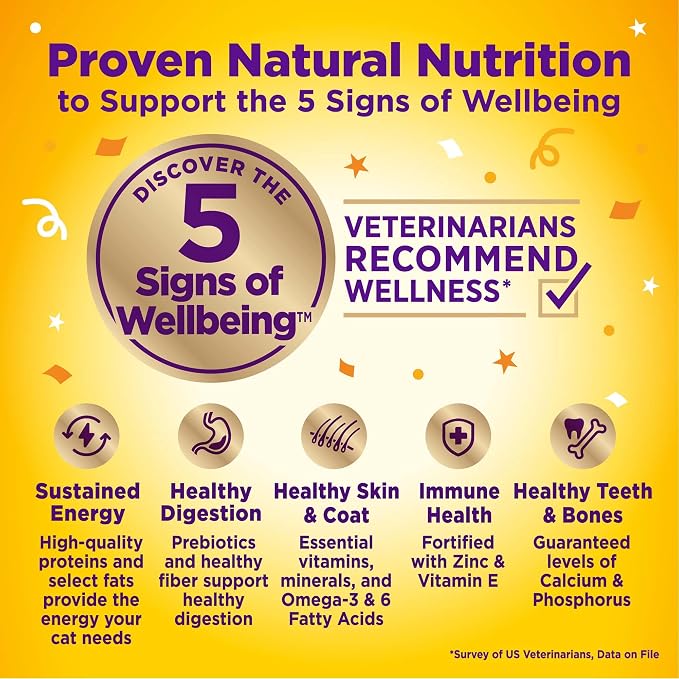 Wellness Appetizing Entrées Shredded Adult Wet Cat Food, Natural, Protein Rich, Grain Free, Chicken and Salmon Recipe, 1.4 oz, Pack of 8 Pouches