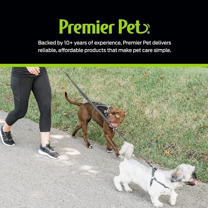 Premier Pet No Pull Comfort Harness - Reduces Pulling for Better Walks - Adjustable Fit with 4 Points - Soft Padded Design for Comfort - Reflective Stitching for Safety - Easy to Use Everyday - Medium