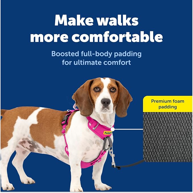 PetSafe Easy Walk Comfort No-Pull Dog Harness Full-Body Padding - Better Walks on the First Use - 5 Points of Adjustment Small, Pink