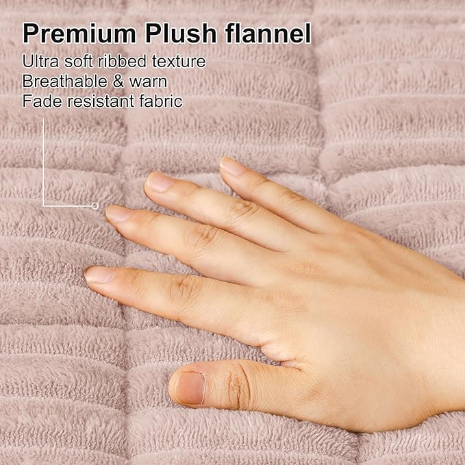 Smiry Couch Cover for Dogs, Non Slip Washable Sofa Protector for Pets, Soft Furniture Cover for Pet, Stylish Sofa Covers, Cozy Protect Against Fur, Dirt & Everyday Messes (Dusty Pink, 35.4" x 82.7")