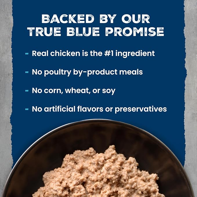 Blue Buffalo Wilderness Kitten Grain-Free Chicken Paté Wet Cat Food with DHA, High-Protein & Made with Natural Ingredients, Supports Healthy Growth & Development, 3-oz. Cans (24 Count)