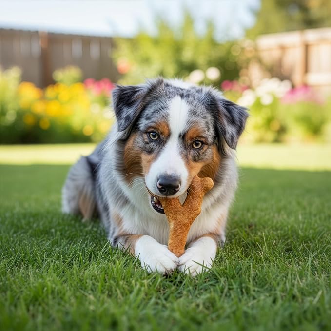Fieldcrest Farms Nothin' to Hide Collagen-Based Dog Chews, Wishbone, Beef Flavor, Ultra-Premium, for Dogs Over 25lbs, Easily Digestible, Supports Skin, Coat, Joints & Muscles, 5-Inch, 2 Pieces