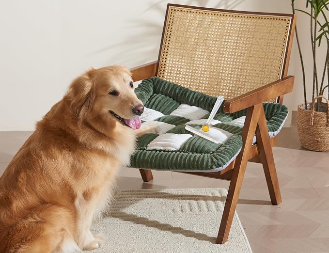 Couch Cushion Cover for dogs Sofa Cover Washable Pet Love Seat Couch Covers for Sofa Slipcovers Couch Protector Blanket for Dogs Sofa Cushion Covers for Pets Washable Pad Green 70x70cm/27.6x27.6in