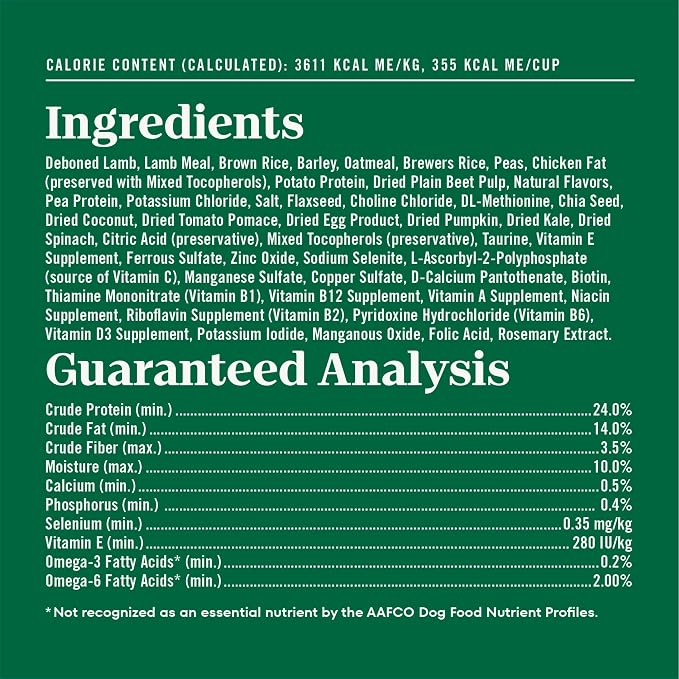Nutro Natural Choice Dry Dog Food, Adult Dog Dry Food Lamb and Brown Rice Recipe, 36 lb. Bag