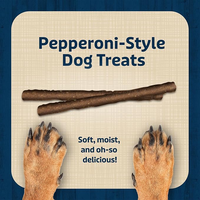 Blue Buffalo Chicken Stix Pepperoni-Style Dog Treats, Soft & Meaty Dog Snacks Made in the USA with Real Chicken & Natural Ingredients and Enhanced with Vitamins, Minerals, & Other Nutrients, 24 oz.