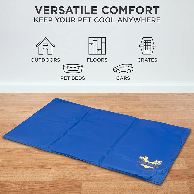 Arf Pets Pet Dog Self Cooling Mat Pad for Kennels, Crates and Beds 19 X 35