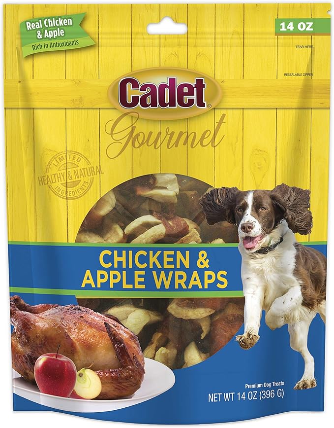 Cadet Gourmet 14 Oz. Chicken & Apple Wrapped Dog Treats - 1 Each