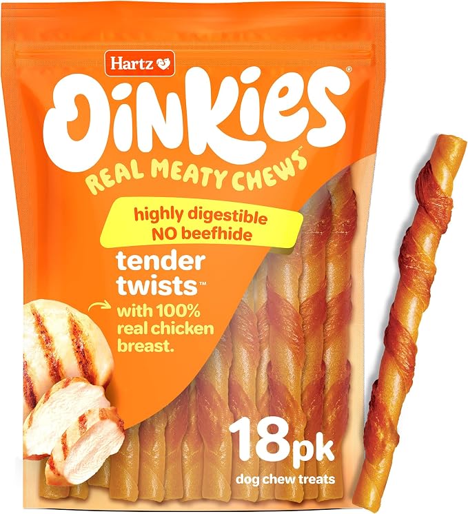 Oinkies Chickentastic Tender Twists, 18 Count