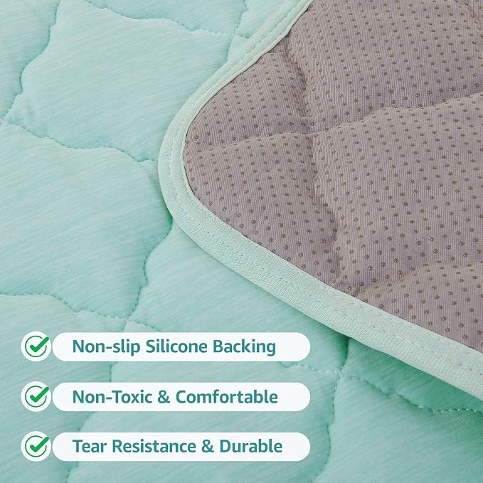 LOOBANI Dog Cooling Mat for Extra Large Dogs - 50" x 38" Dog Cooling Pad for Summer with Anti-Slip Bottom, Washable & Leakproof Cool Mat for Dogs, Cats, Indoor & Outdoor Use, Bed, Couch, and Crate