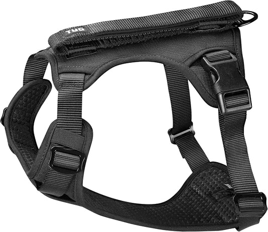 TUG Grab Dog Harness | Integrated Traffic Leash Magnetically Attached for Quick Control (Small/Black)